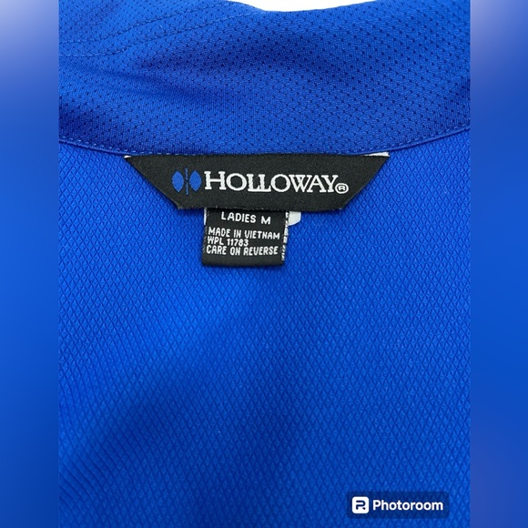 UCLA Bruins Track Jacket 19 Medium Women Holloway Full Zip Pockets Blue Yellow - Picture 8 of 12